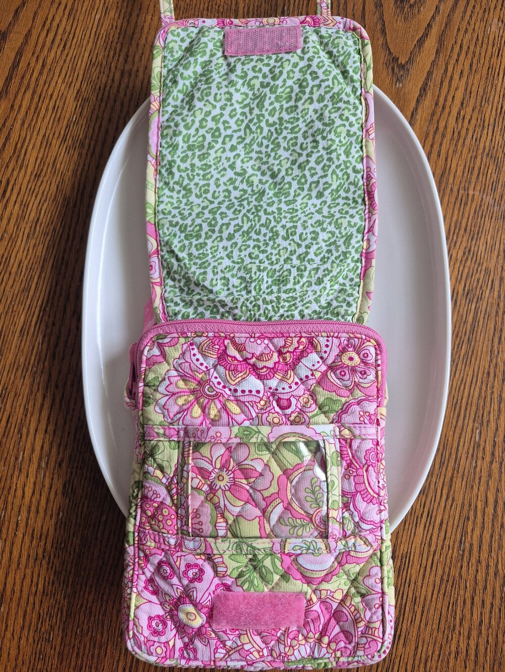 Vera Bradley Petal Pink Crossbody Purse (2006) - Picture 7 of 12